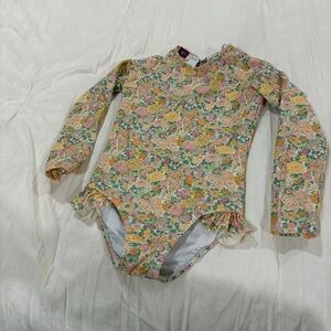 Minnow Floral Kids Swim One Piece